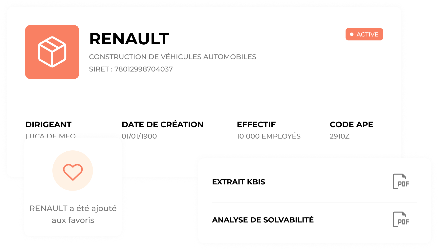 Exemple de résultat de recherche